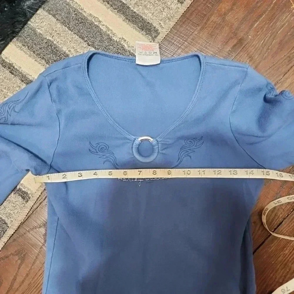 HARLEY Davidson Vintage Women's long sleeve tee. Size Medium - Picture 6 of 7